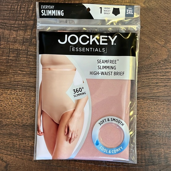 Jockey Intimates & Sleepwear Jockey Essentials Seamfree Slimming High Waist Brief Pink Plus